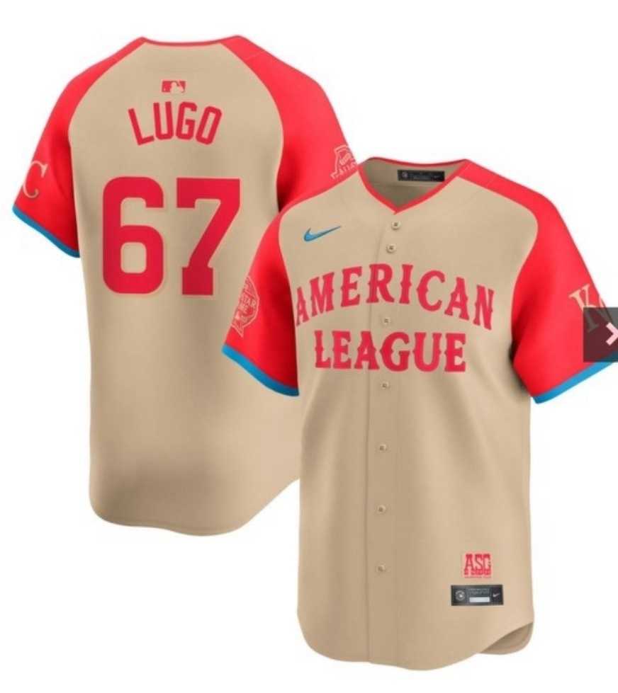 Men%27s New York Mets #67 Seth Lugo Cream 2024 All Star Limited Stitched Jersey Dzhi